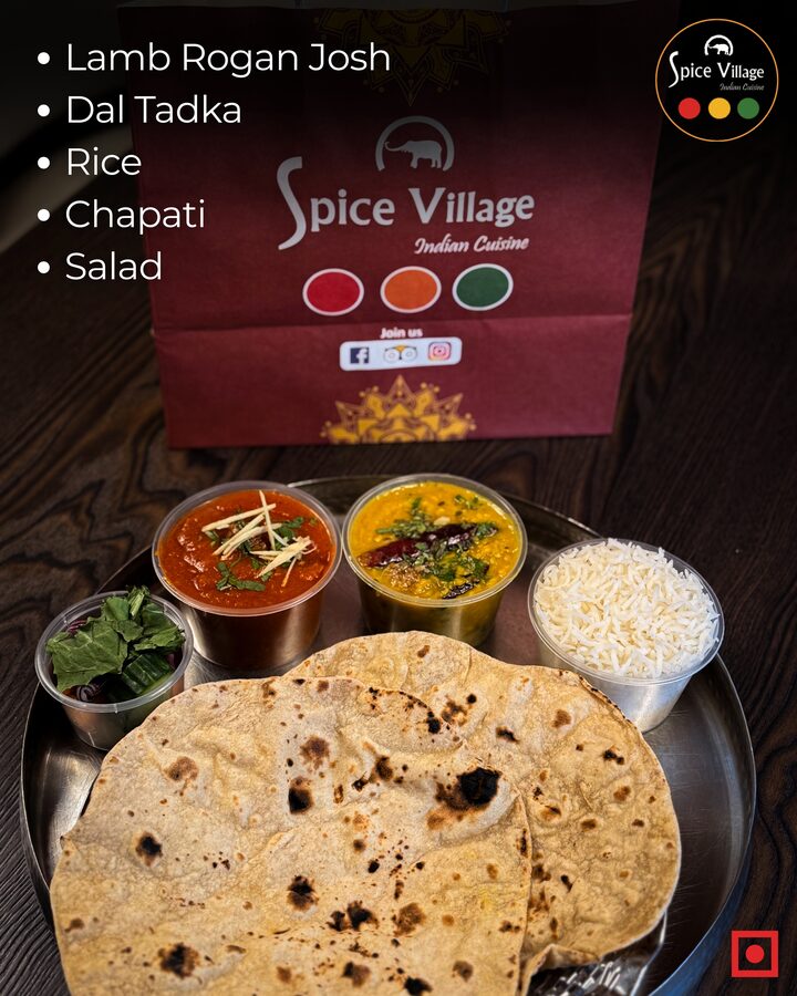 Wednesday non-veg tiffin box: Lamb Rogan Josh and Dal Tadka