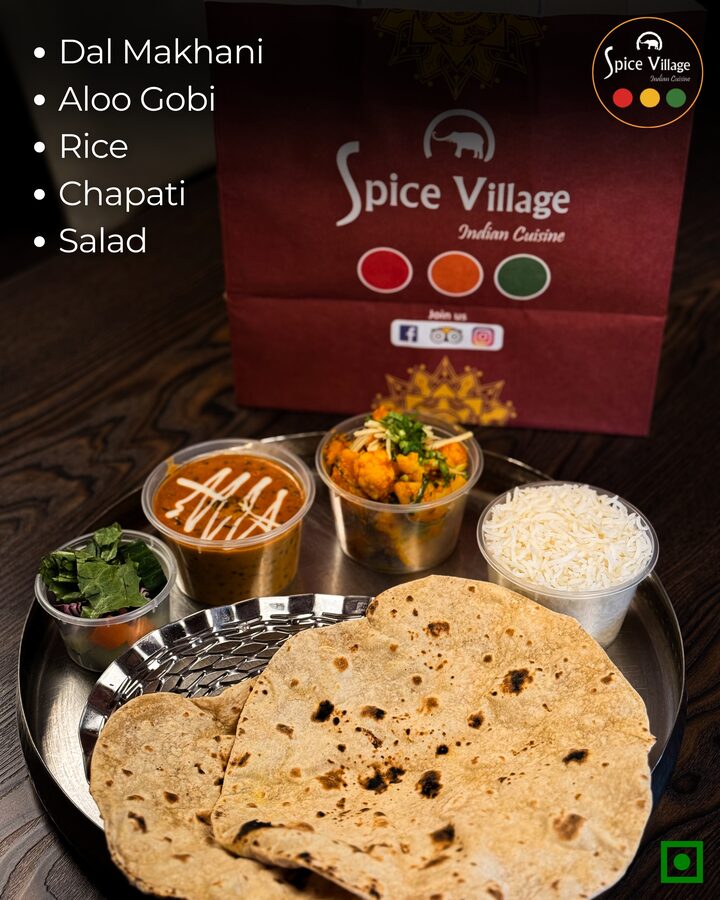 Tuesday veg tiffin box: Dal Makhani and Aloo Gobi